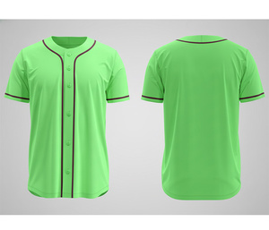 Camiseta de Béisbol Sublimada con Logotipo Personalizado, Uniforme Deportivo |   Uniforme de Béisbol para Equipo con Logotipo y Números Personalizados |   Poliéster Transpirable - Product Image 1