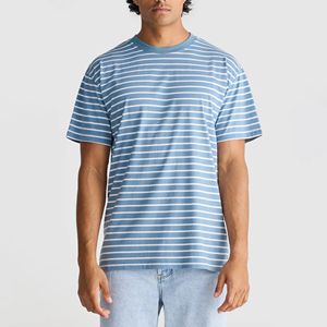 Camisetas de Verano para Hombre, 100% Algodón, Estampado en Serigrafía, Transpirables, de Secado Rápido, Ecológicas, Cuello Acanalado, Hombros Caídos, Estilo Urbano - Product Image 1