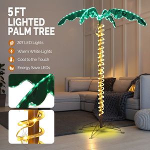 Luci LED a Forma di Albero di Cocco, 5 Piedi, 207 Luci, 31V 6W, per Decorazione Giardino - Product Image 1