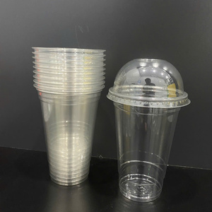 Gobelets jetables en plastique PET transparents de 12 oz, très demandés, avec couvercle, pour boissons froides, café glacé, latte, jus, smoothie, à emporter - Product Image 6