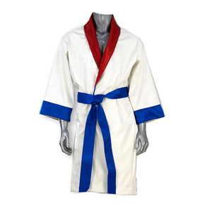 Bata de Entrada de Boxeo Estilo Peso Pesado de Satén de Lujo con Capucha para Noche de Combate, con Opciones de Nombre y Diseño Personalizados - Product Image 3