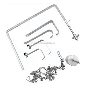 Rétracteur de hanches A-1 VERITAS Charnley de haute qualité, complet avec 4 lames, poids et chaîne, instrument |   Clip hémostatique, instrument médical - Product Image 3