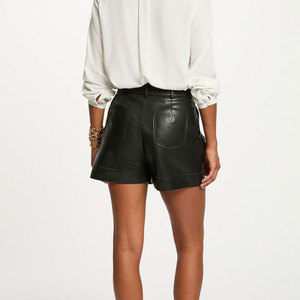 Best Selling Customized Made Women's <b>Leather</b> <b>Shorts</b> New Style Unique Design Women <b>Leather</b> <b>Shorts</b> For Casual Wear - Product Image 2