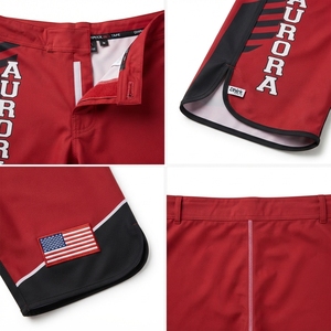 Shorts de combat MMA personnalisés pour hommes en microfibre de polyester, anti-humidité, coupe athlétique, pour entraînement de sports de combat et BJJ - Product Image 4