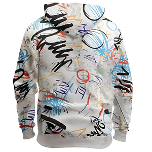 Printed Hoodie Sweatshirt with Artistic Graphic Design <b>Pullover</b> Hooded Top Casual Streetwear Fashion Clothing for <b>Men</b> and Women - Product Image 2