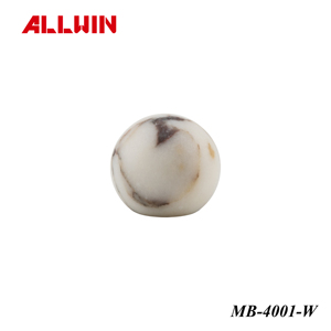 OEM ODM <b>White</b> Pattern Ball Marble Cabinet Furniture <b>Door</b> <b>Knob</b> - Product Image 1