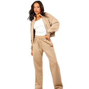 Venta al por Mayor de Conjuntos Deportivos de 2 Piezas para Mujer, Estilo Urbano, Personalizables, Cálidos para Invierno, Material Grueso - Product Image 2