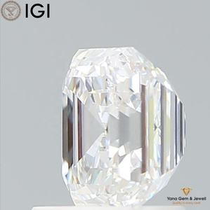 Diamante Cultivado en Laboratorio CVD, Corte Asscher, Color D, Claridad VVS2, 1.50 Quilates, con Certificado IGI, para Colgante Solitario de Lujo - Product Image 6