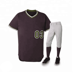Custom Men Baseball Uniform Set Sublimated Jersey and <b>Pants</b> Button <b>Down</b> OEM Manufacturer Sportswear Export - Product Image 2