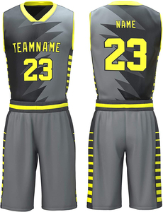 Conjunto de Uniforme de Baloncesto Ligero de Manga Corta 100% Algodón con Diseños de Sublimación Personalizados, Transpirable y de Secado Rápido - Product Image 3