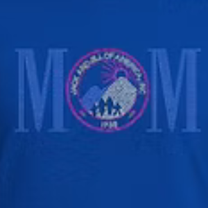 เสื้อยืดโลโก้ MOM สีฟ้าสำหรับผู้หญิง ลำลอง สวมใส่ได้ทุกวัน สตรีทแวร์ สวมใส่สบาย แฟชั่นเสื้อผ้าแนวไลฟ์สไตล์ - Product Image 2