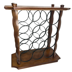 Range-bouteilles créatif en métal pour vin rouge, support de rangement simple en grille, meuble de rangement pour la maison, meuble à vin à assembler, support pour bouteilles - Product Image 5