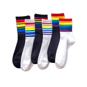Unisex Cotton Sport Socks Colorful Breathable Ankle Fit for Dance Exercise Cold Weather Days Comfort Warmth Body Logo Woven - Product Image 1