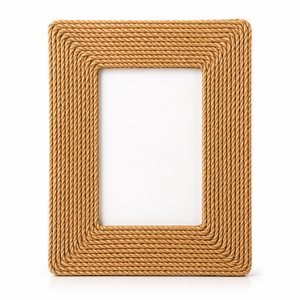 Marco de Fotos Rústico de Cuerda Rectangular de 4x6 Pulgadas, Decoración Vertical de Madera Natural Hecha a Mano con Forma de Estrella de Mar - Product Image 3