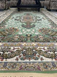 Luxury Handmade Pure Silk Area <b>Rug</b> Modern Custom Pattern Hand Knotted Carpet Washable <b>Non</b> <b>Slip</b> Premium Floor Decor for Home - Product Image 3