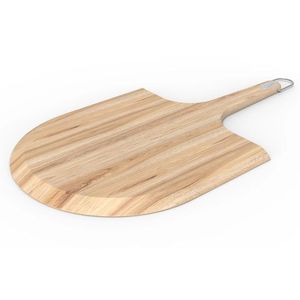 Planche à découper en bois artisanale moderne et écologique avec des graines naturelles, plateau carré, poignée conique et trou de suspension - Product Image 6