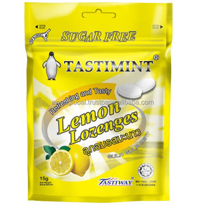Listo Stock HALAL Limón Tastimint Tableta sin azúcar Candy Mint Flavored Lozenges Bag - Product Image 5