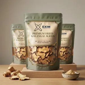 Raíz de Galangal Natural Fresca 1 Kg, Especias Limpias de Primera Calidad, Estándar de Exportación, Origen Indonesia - Product Image 3