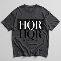 T-shirt décontracté pour homme en coton respirant à manches courtes, imprimé numérique, col en V, coupe classique, avec bordure contrastante et logo frontal