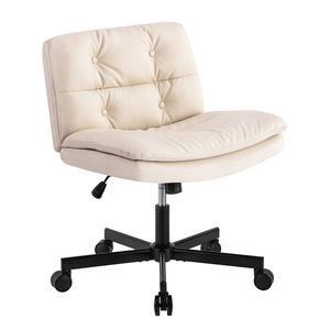 Swivel Home Office <b>Desk</b> Chair <b>Large</b> Size Armless Design for Office Rooms - Product Image 1