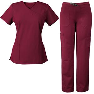 Wholesale high quality hospital scrub suit short sleeve stretch jogger medical scrubs uniform nurse sets - Product Image 5