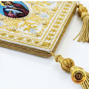 Vestimenta Litúrgica de Epigonación para Sacerdote Ortodoxo, Bordada en Oro, Hecha a Mano, de Alta Calidad, con Rodillera, Artículos Religiosos para el Clérigo - Product Image 4