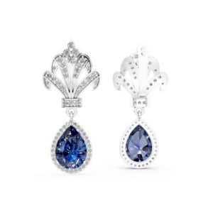 Boucles d'oreilles en argent 925 avec diamant de laboratoire pour femmes, certifiées IGI, RJC, ODM, OEM, fabricant éthique de bijoux fins, vente en gros EA502287 - Product Image 5