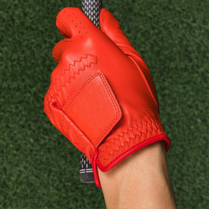 Guante de Golf DARIB IMPEX Rojo de Cuero Genuino para Mano Derecha, Transpirable, con Cierre de Tirón, para Hombre, Deportivo con Grabado - Product Image 5