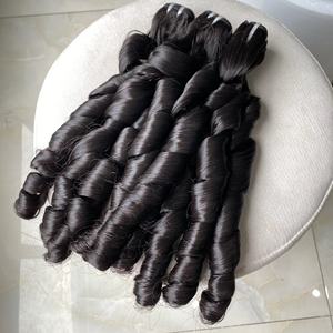 Bundles de cheveux ondulés bouclés birmans naturels longue longueur pleine Texture brute non traitée Style droit Extensions de cheveux humains expédition dans le monde entier - Product Image 1