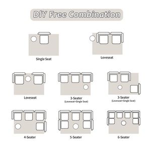 Single Seater Boneless Modular Sectional Sofa <b>Convertible</b> Floor <b>Bed</b> Fixed Shape Frame No Assembly Required Compression Couch - Product Image 6