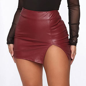 Jupes vintage taille haute en cuir véritable de mouton pour femmes, mode estivale, jupe zippée élégante de qualité supérieure - Product Image 3