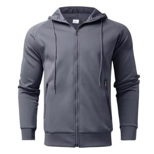 Latest Design Unisex Full Zip Hoodie Jogger Running Set Long Sleeve 100% Cotton Quick Dry Breathable <b>Tracksuits</b> - Product Image 5