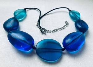 Handmade Vintage Geometric Fashion Resin Beaded <b>Necklace</b> Colorful Lightweight <b>Statement</b> Jewelry Unisex Casual Party Wear - Product Image 6