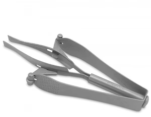 Pince à épiler automatique de haute qualité pour soins de beauté, à pointe inclinée, pour poils et éclats, en acier inoxydable chirurgical allemand - Product Image 1