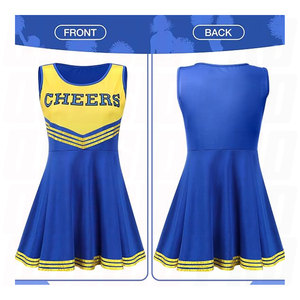 Costumes pour femmes adultes, tenue de cheerleader, ensemble de costumes de cheerleader, élégant, confortable, léger, pour la performance de cheerleading - Product Image 2