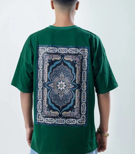 เสื้อยืดแขนสั้นคอกลมทรงหลวมแฟชั่นลายกราฟิกภูเขาผ้าฝ้าย 100% สำหรับผู้ชายฤดูร้อน - Product Image 4