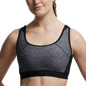 Sujetador deportivo tipo racerback para mujer, colores personalizados, paneles de malla, transpirable, de alto soporte, ropa deportiva para yoga, diseño sin costuras, de secado rápido - Product Image 5