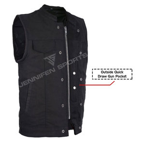 Chaleco Casual de Motocicleta para Hombre, 100% Algodón, Sin Mangas, con Múltiples Bolsillos, Resistente al Viento, Transpirable, Ropa de Invierno, OEM - Product Image 2