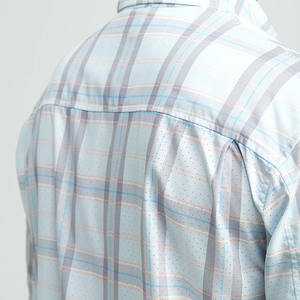 Chemise de travail pour homme personnalisée avec logo sur le devant, manches longues, coupe-vent, légère, protection solaire UPF 50+, séchage rapide, anti-UV, rafraîchissante, pour la pêche - Product Image 3