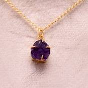 Colgante de Cristal de Amatista Natural, Plata de Ley 925, Chapado en Oro de 14K, Joyería Fina de Primera Calidad, Regalo, Collar de Piedras Preciosas Naturales - Product Image 6