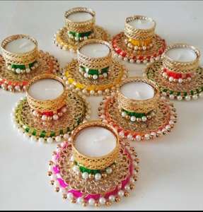 Nuevo Portavelas Metálico Martillado para Velas T, Portavelas Metálico Hecho a Mano para Velas T, Precio al por Mayor - Product Image 3