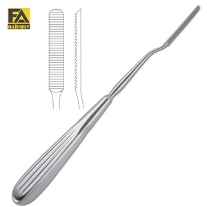 Limas quirúrgicas de raspador Sierra Cottle Nasal Rasp 21cm Dientes finos Mango hueco Acero inoxidable Manual CE Certificado Maltz Anderson - Product Image 2