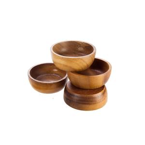 Tazón de Madera de Alta Calidad, Resistente al Calor y Antideslizante, Seguro para Uso en Cocina y Catering, Apto para Alimentos Calientes y Fríos - Product Image 1