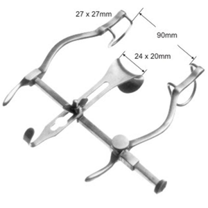 Retractor Quirúrgico Abdominal Manual Autorretenible de Acero Inoxidable de Grado Médico Balfour Reutilizable con Certificación CE - Product Image 5