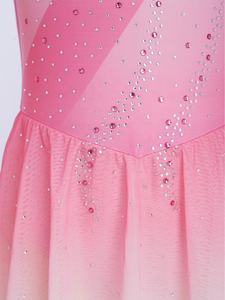 6-16 Kids Girls Contemporary <b>Dance</b> <b>Dresses</b> Figure Skating Performance Costume <b>Dance</b> <b>Dress</b> <b>For</b> Ice-Skating Competitions Recitals - Product Image 4