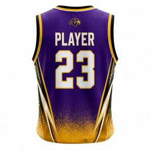 Uniforme de Baloncesto TriPro OEM de Marca Privada, Personalizado con Impresión, 100% Poliéster, Conjunto de Camiseta y Pantalones Cortos Sublimados, Cintura Elástica, Sin Mangas - Product Image 6
