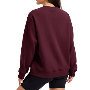 Sweat-shirt à capuche pour femme, vente en gros, séchage rapide, style streetwear décontracté, épaules tombantes, respirant, écologique - Product Image 2