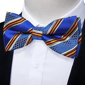 Noeuds papillon en polyester doux de couleur personnalisée pour mariage ou tenue décontractée, accessoire père-fils pour hommes et garçons - Product Image 5