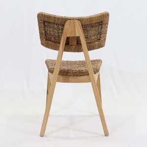 เก้าอี้รับประทานอาหารหวายไม้สักเกรดเชิงพาณิชย์ สำหรับร้านกาแฟ รีสอร์ท และเฟอร์นิเจอร์โรงแรมจากผู้ผลิต - Product Image 4