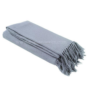 ผ้าห่มเนื้อผ้าวาฟเฟิลสีน้ำตาลผ้าทอเนื้อนุ่มน้ำหนักเบาสำหรับทุกฤดูชุดเครื่องนอนโรงแรมระดับพรีเมียมส่งออกโดยผู้จัดจำหน่าย - Product Image 4